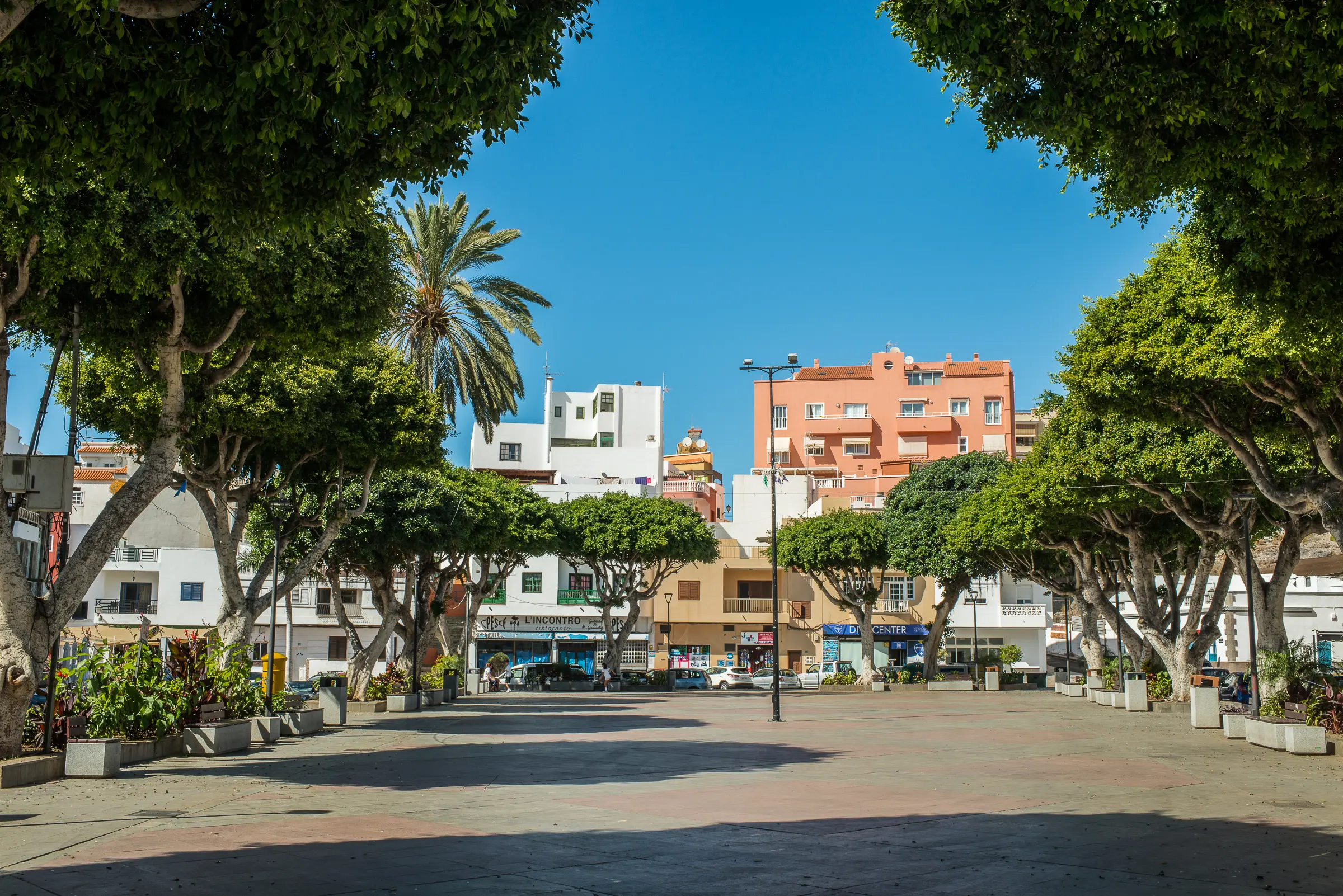 central square in Alcalá Tenerife